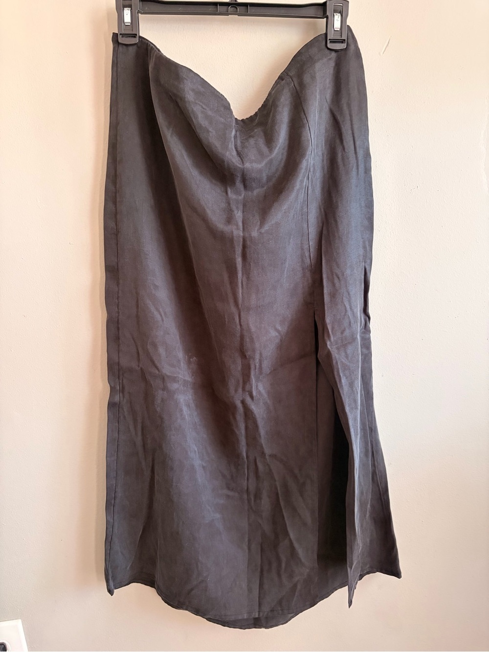 H&M satin Midi Slip Skirt